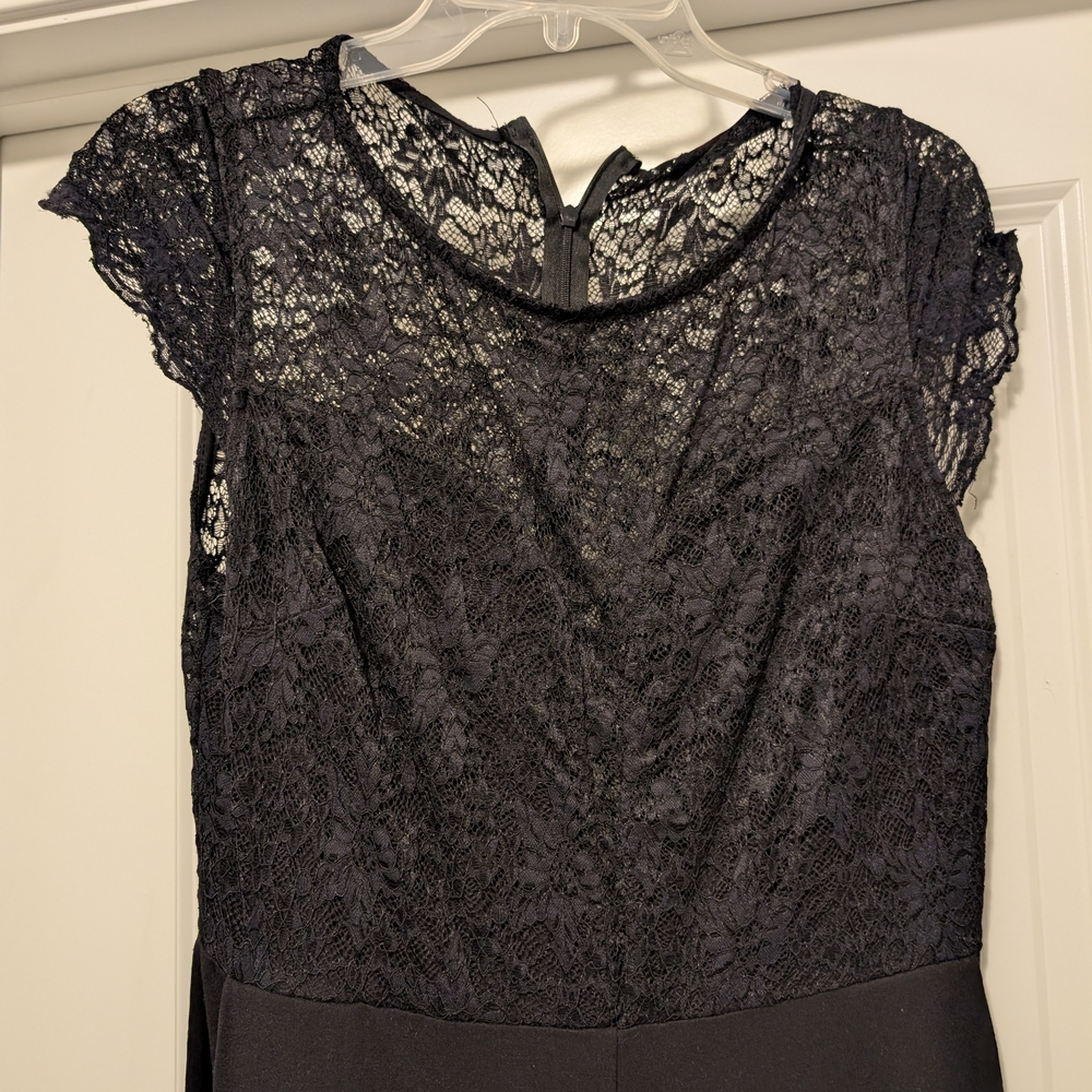 Black Lace Top Jumpsuit - Picture 4 of 7